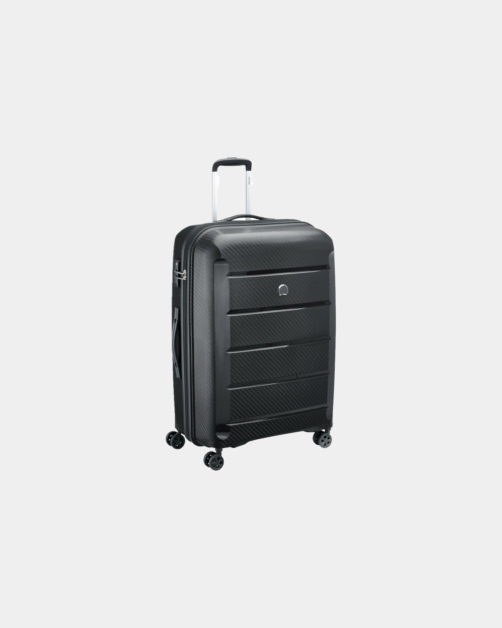 Custom polypropylene suitcase Delsey Binalong TR 4DR 75 - Black