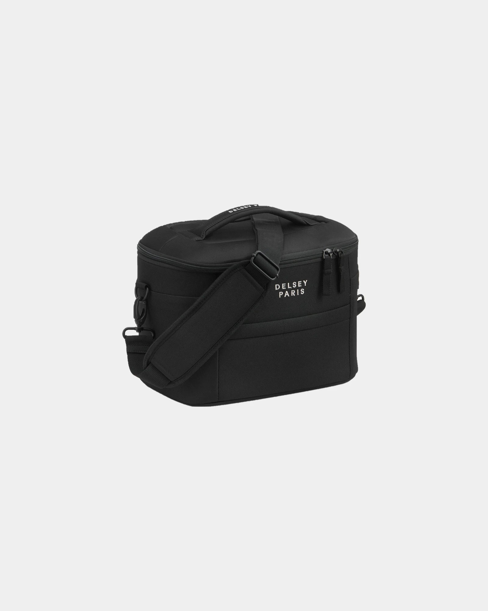 Custom recycled toiletry bag Delsey Brochant 3 - Deep Black