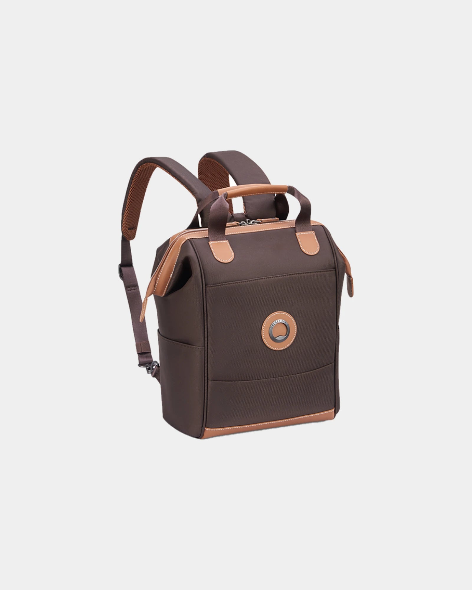 Custom recycled polyester backpack Delsey Chatelet Air 2.0 - Brown