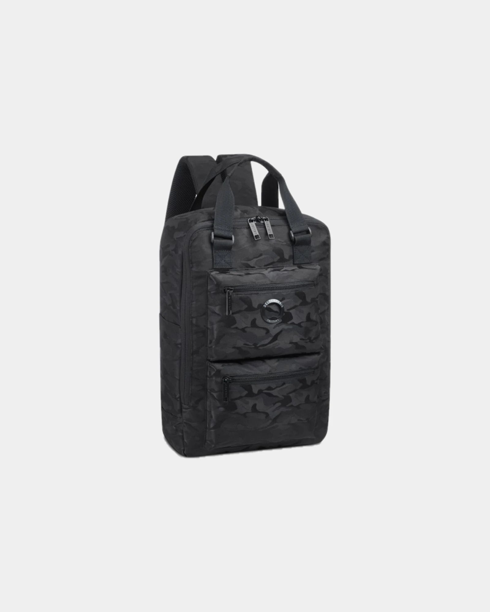 Custom RPET 15.6" backpack Delsey Citypak - Black Camouflage