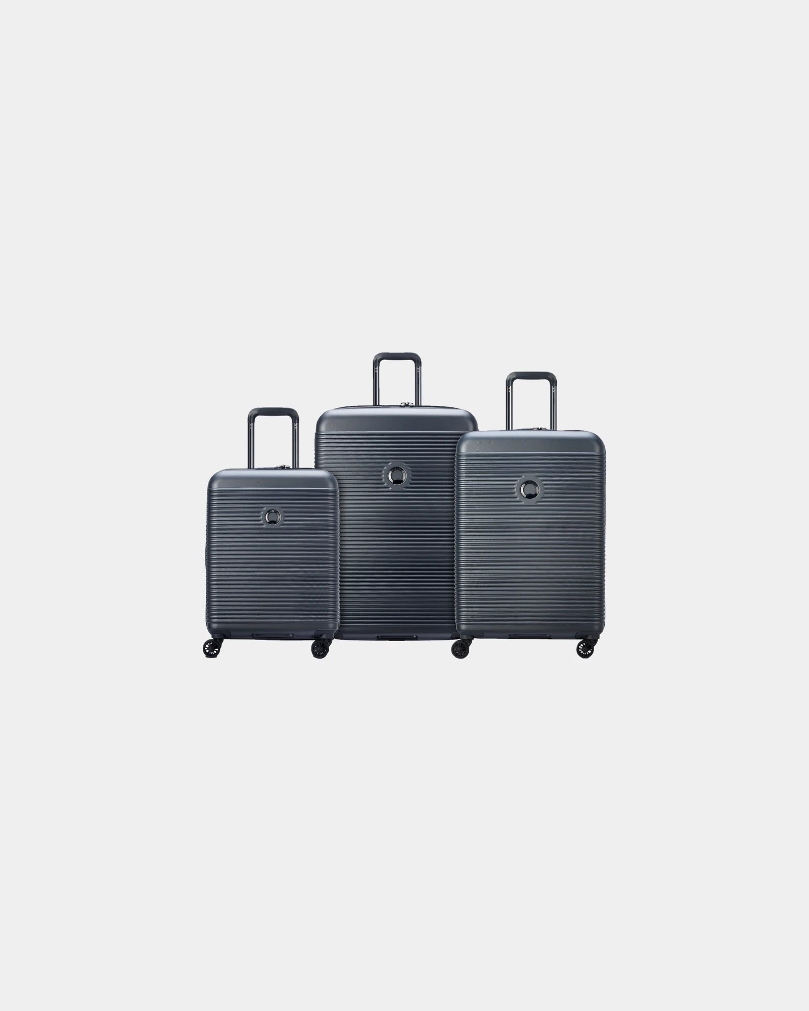 Custom ABS polycarbonate luggage set Delsey Freestyle - Graphite