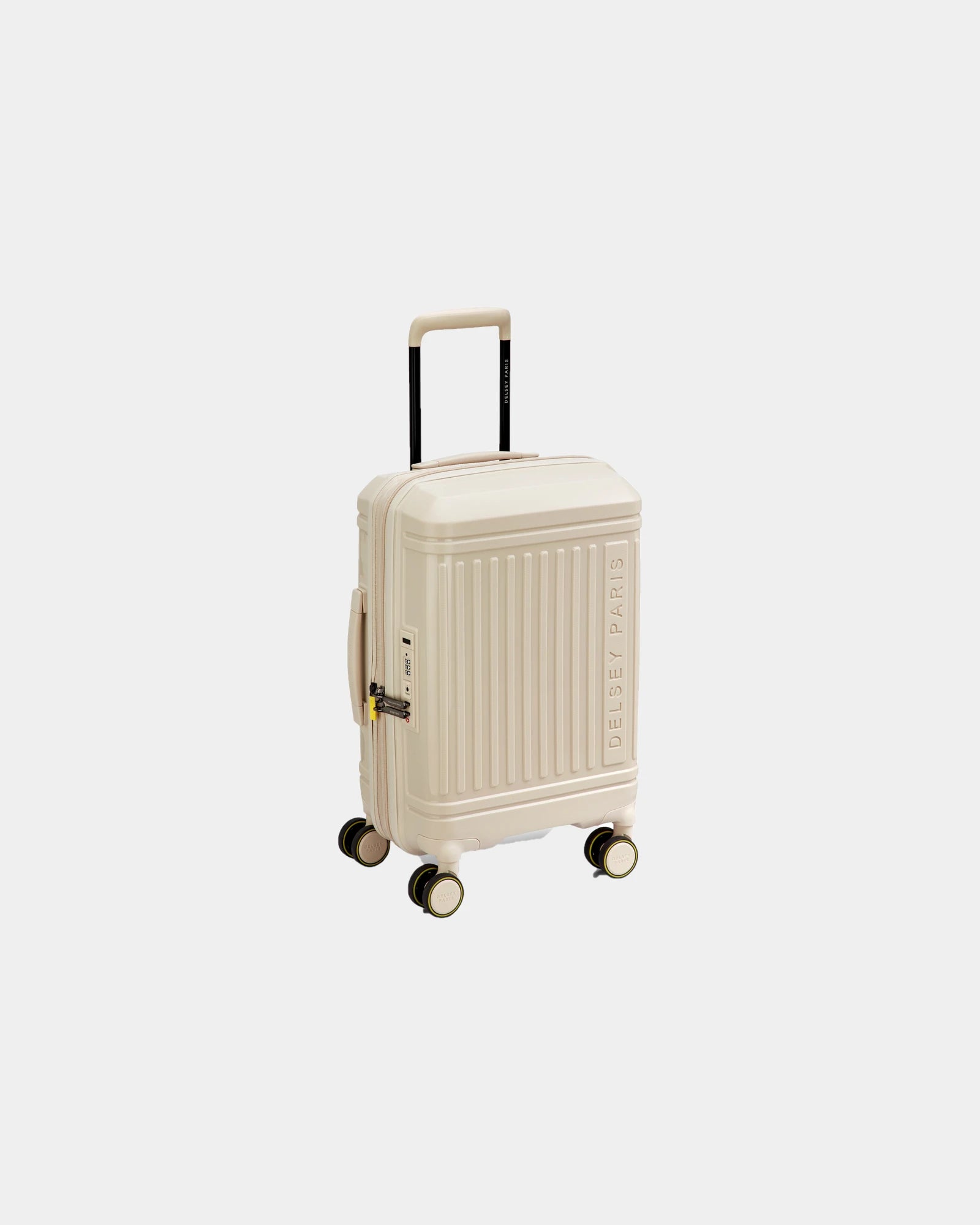 Custom recycled polypropylene cabin suitcase Delsey Lutece - Beige