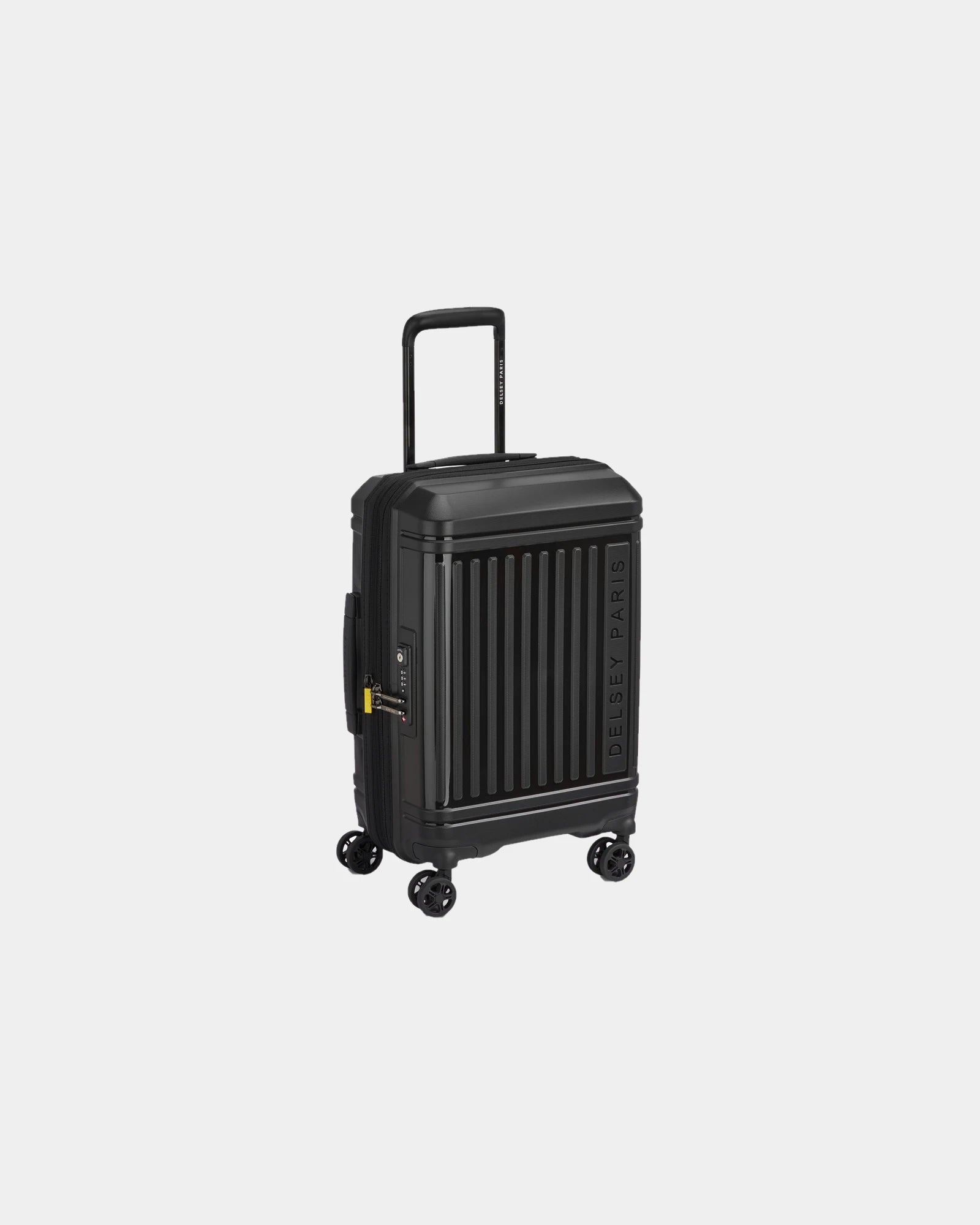 Custom recycled polypropylene cabin suitcase Delsey Lutece - Black
