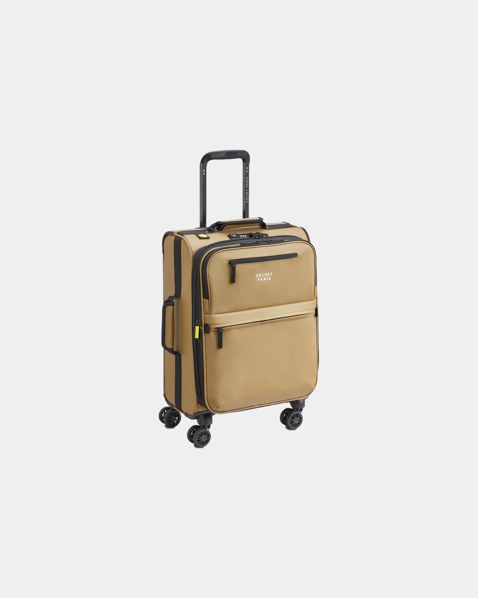Custom recycled 55cm trolley suitcase Delsey Maubert 2.0 - Beige
