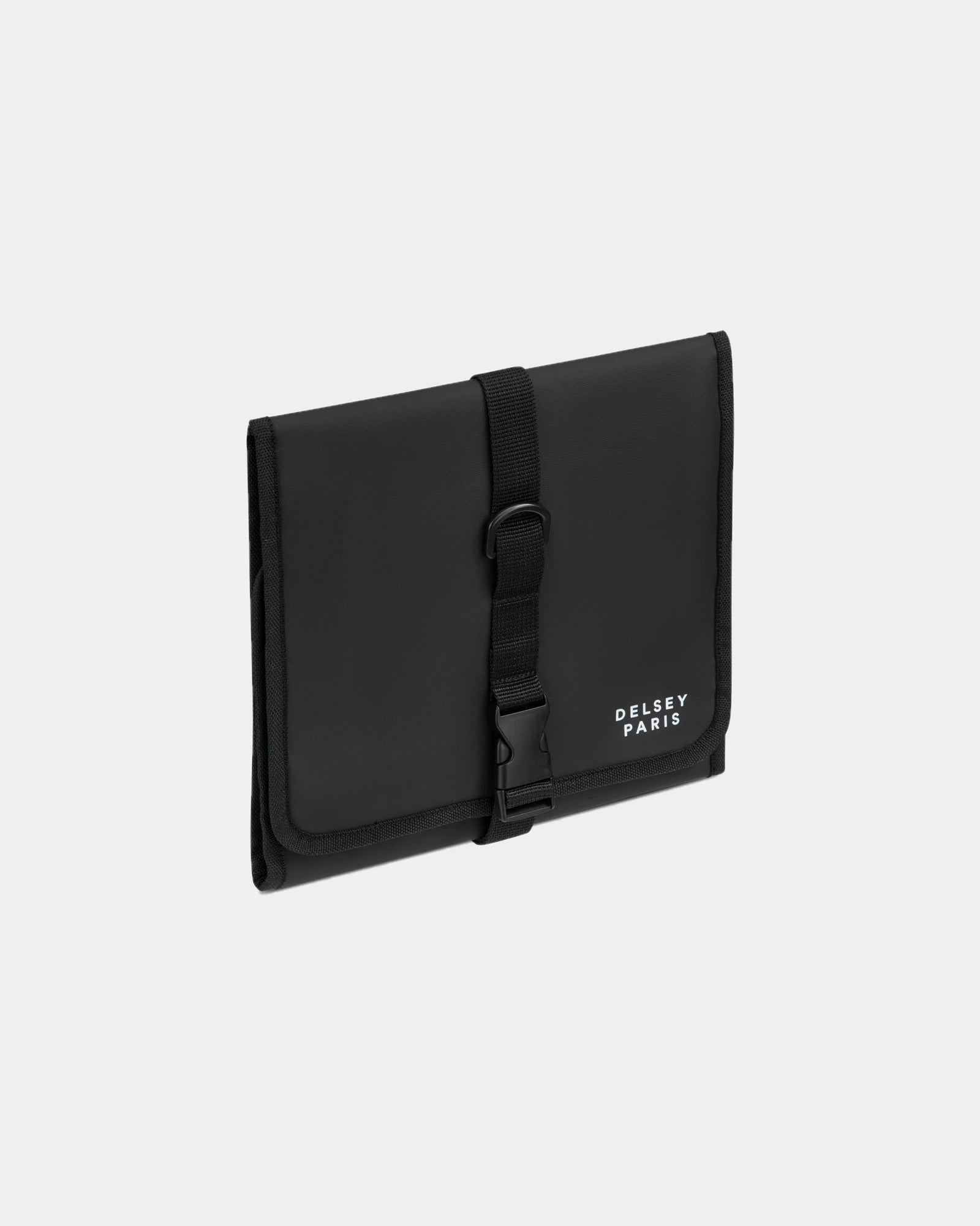Custom recycled toiletry bag Delsey Maubert 2.0 - Black