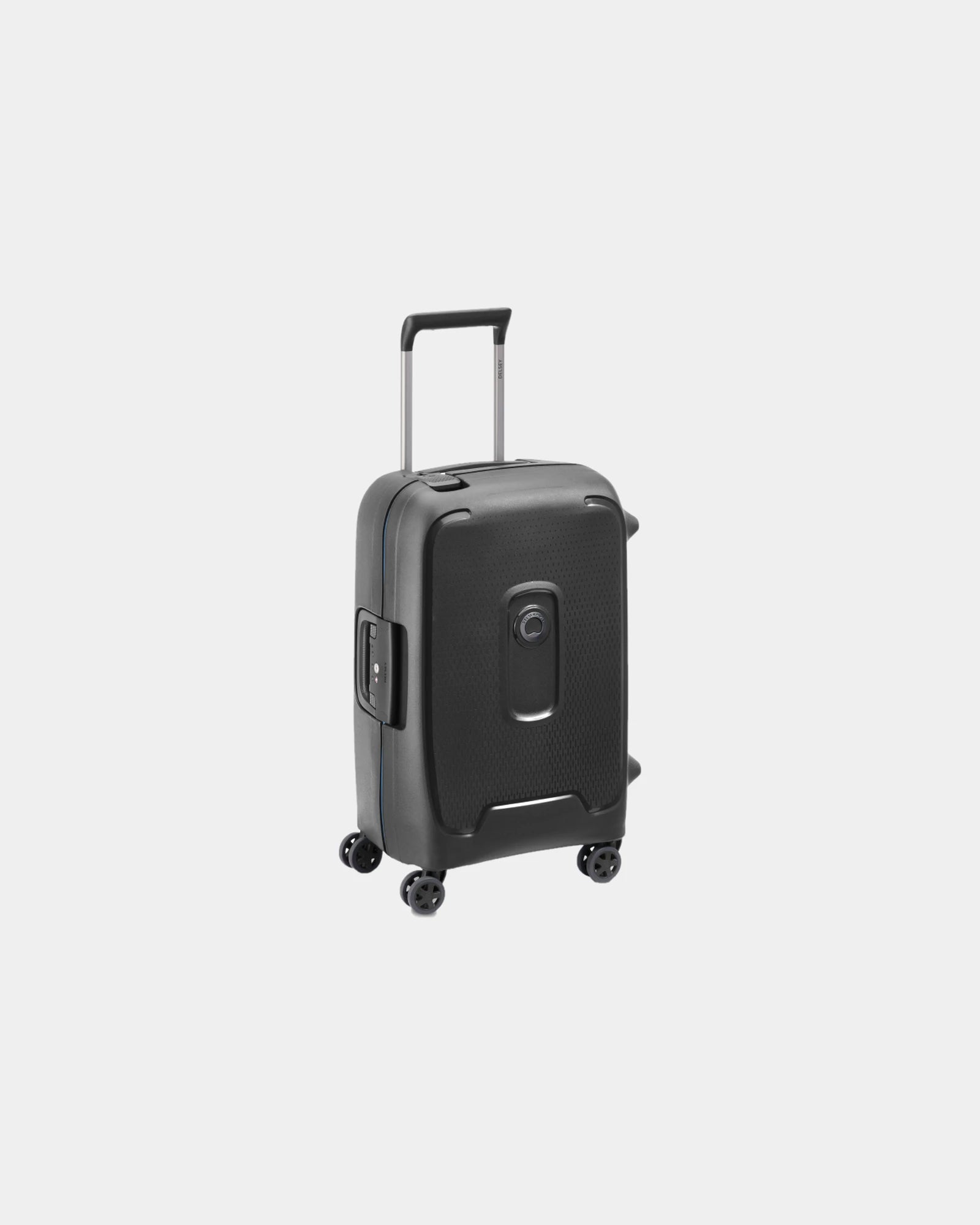 Custom recycled polypropylene cabin suitcase Delsey Moncey - Black