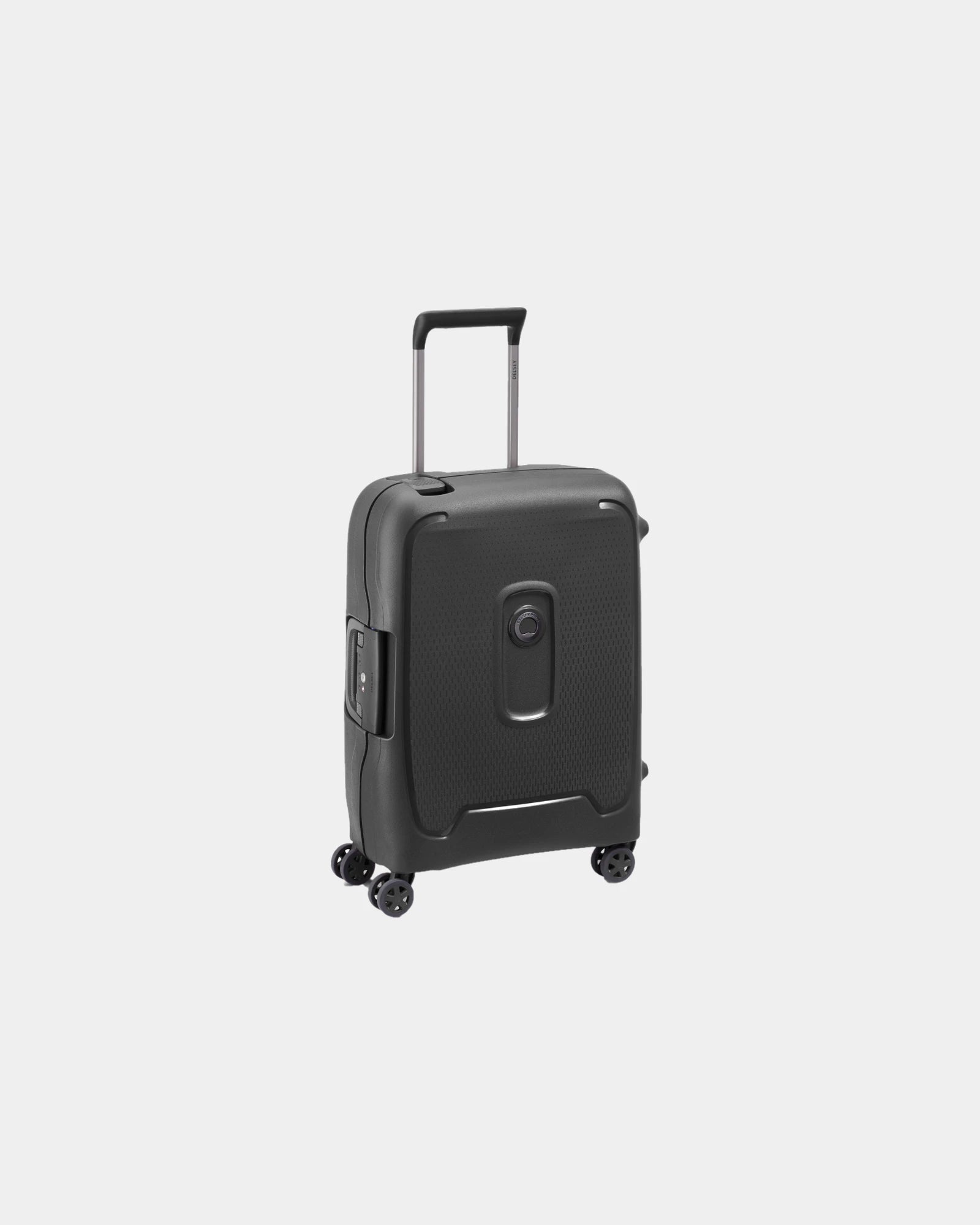Custom recycled polypropylene cabin suitcase Delsey Moncey - Black