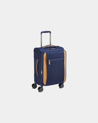 Custom recycled polyester cabin suitcase Delsey Montmartre 3 - Navy