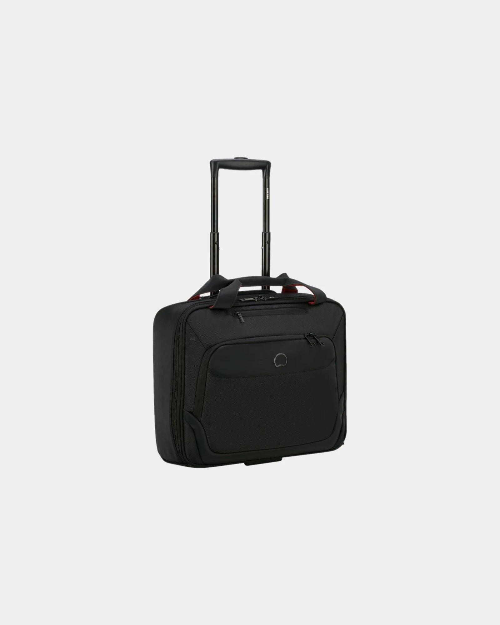 Custom polyester cabin trolley Delsey Parvis Plus - Black