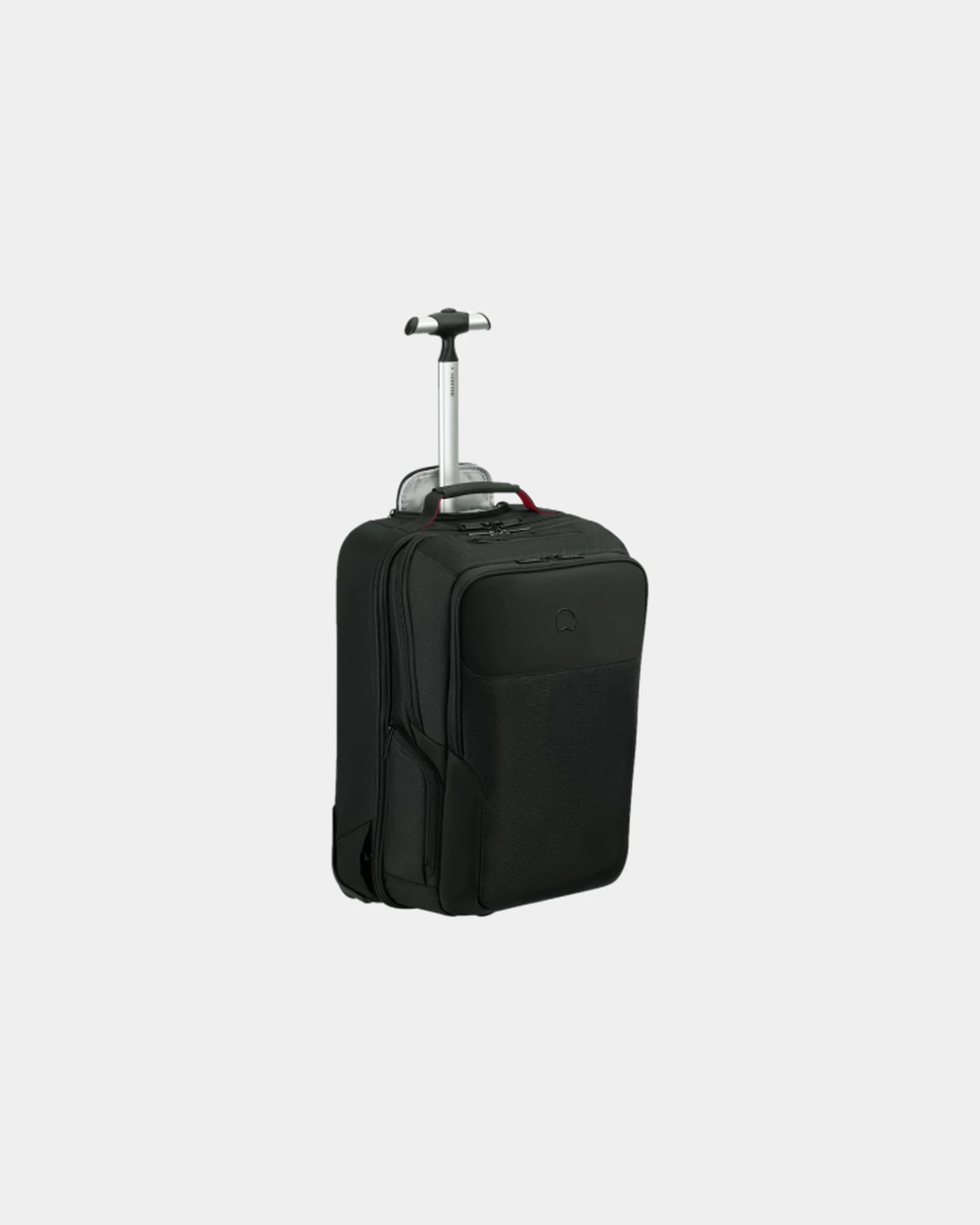 Custom polyester trolley backpack Delsey Parvis Plus - Black