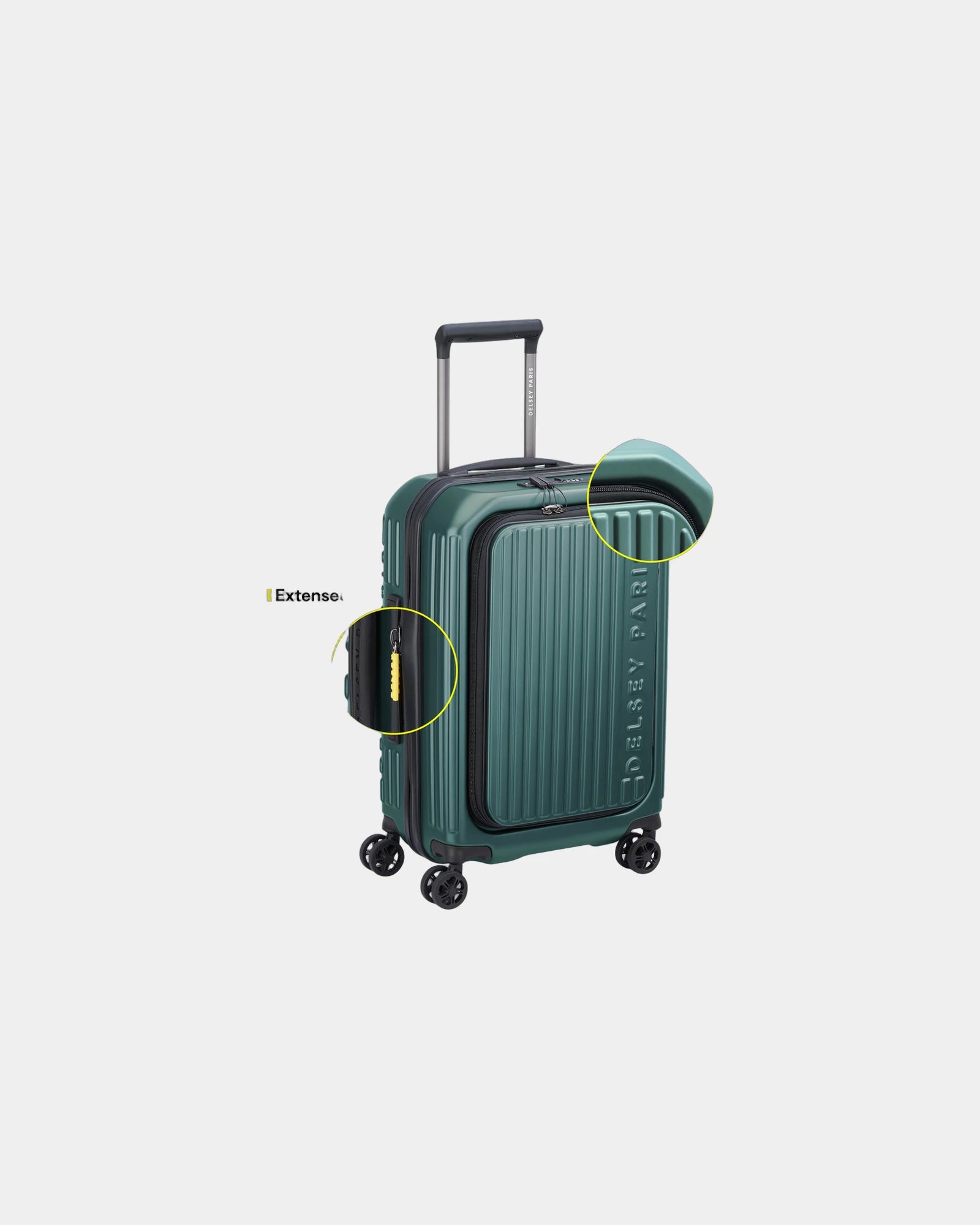 Custom polycarbonate cabin suitcase Delsey SECURITIME ZIP - 1