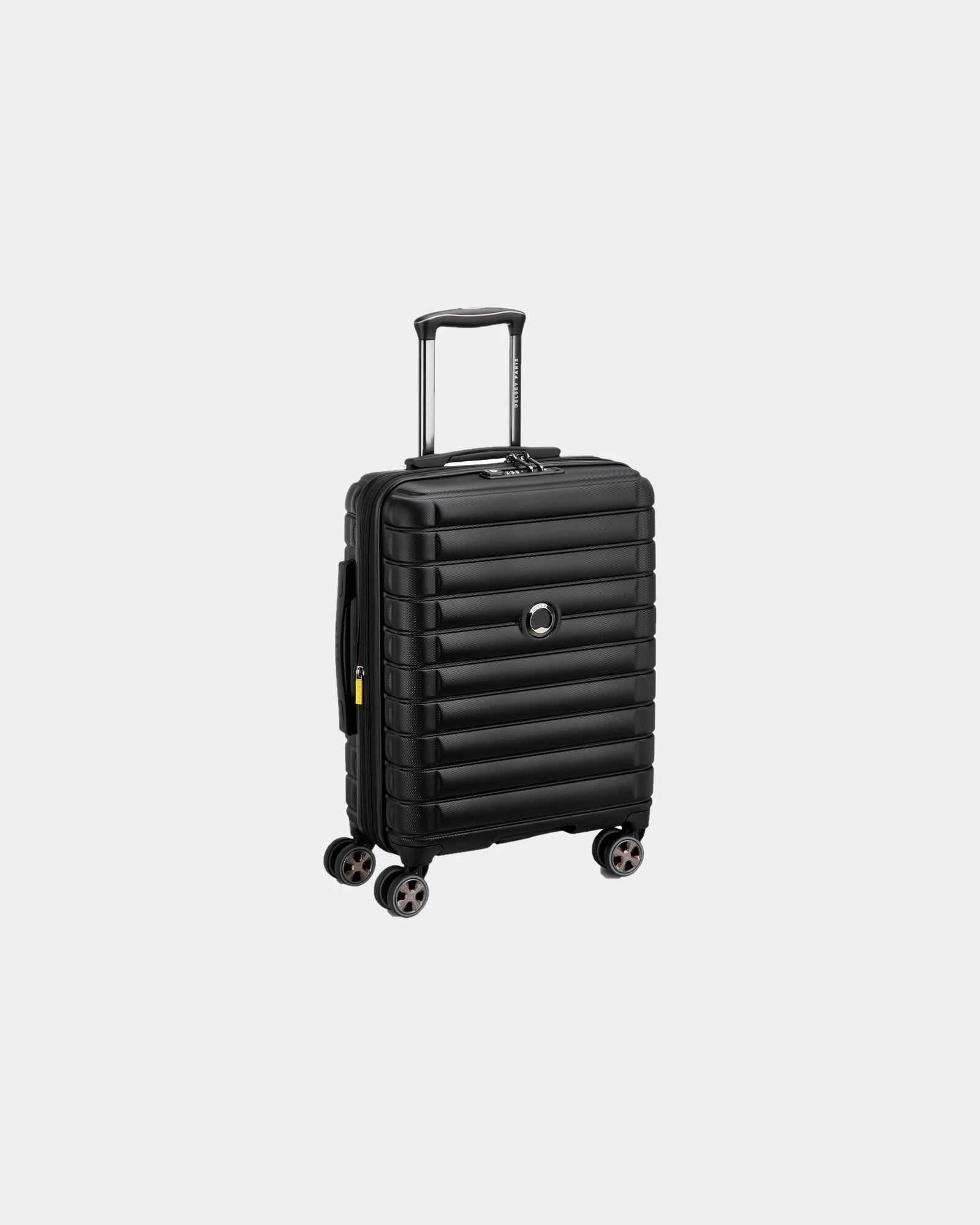 Custom polycarbonate cabin suitcase Delsey Shadow 5.0 - Black