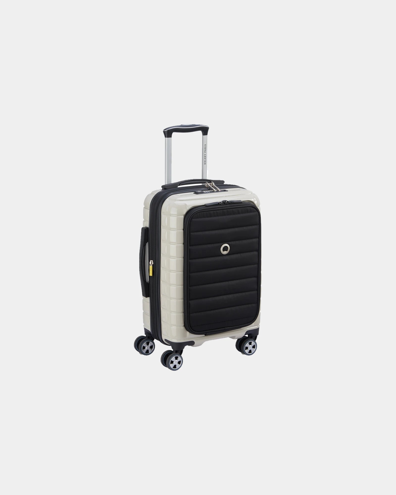 Custom polycarbonate cabin suitcase Delsey Shadow 5.0 - Ivory