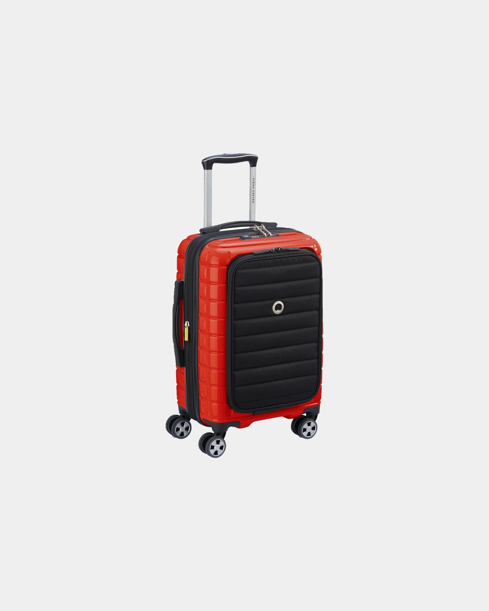 Custom polycarbonate cabin suitcase Delsey Shadow 5.0 - Intense Red