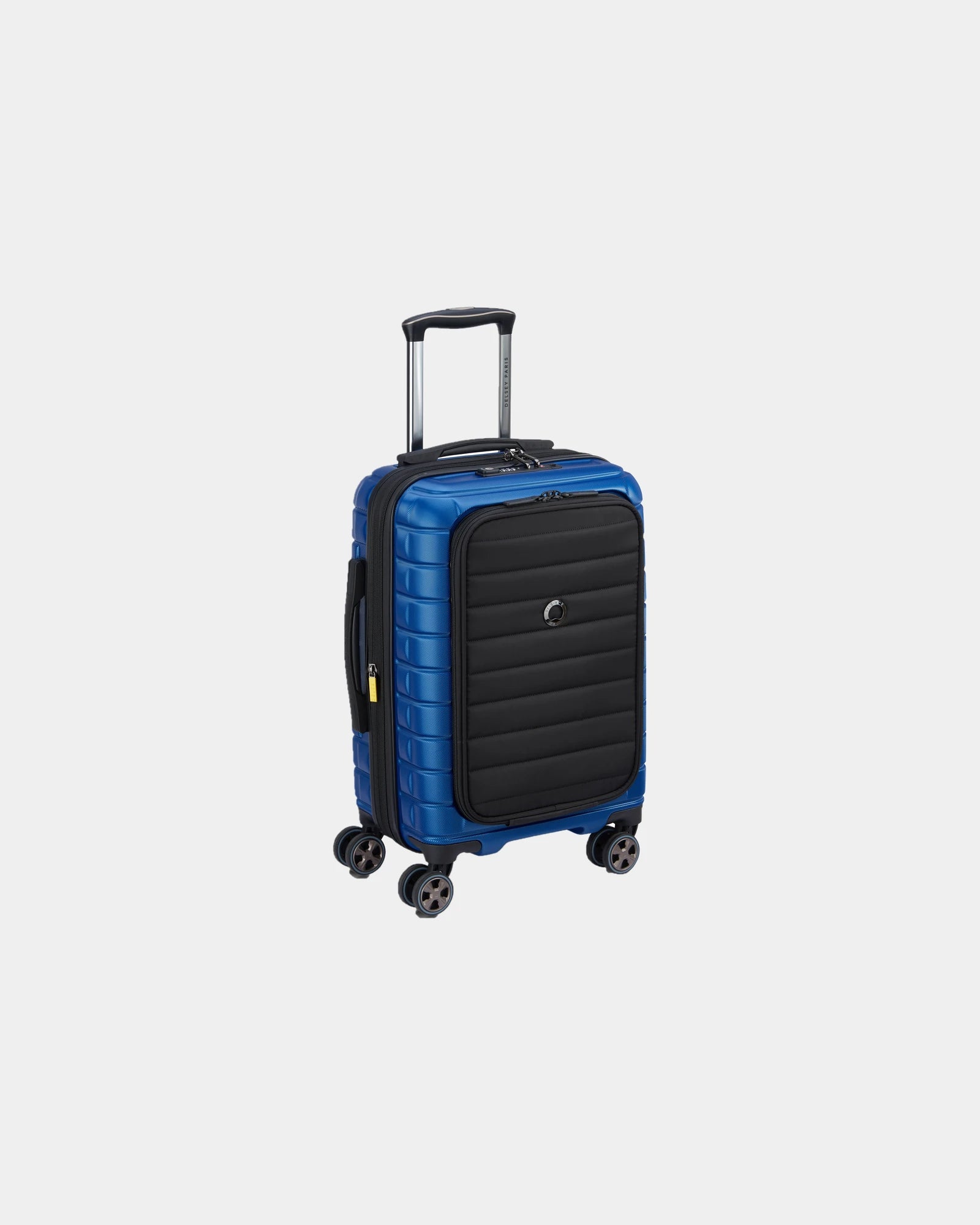 Custom polycarbonate cabin suitcase Delsey Shadow 5.0 - Blue