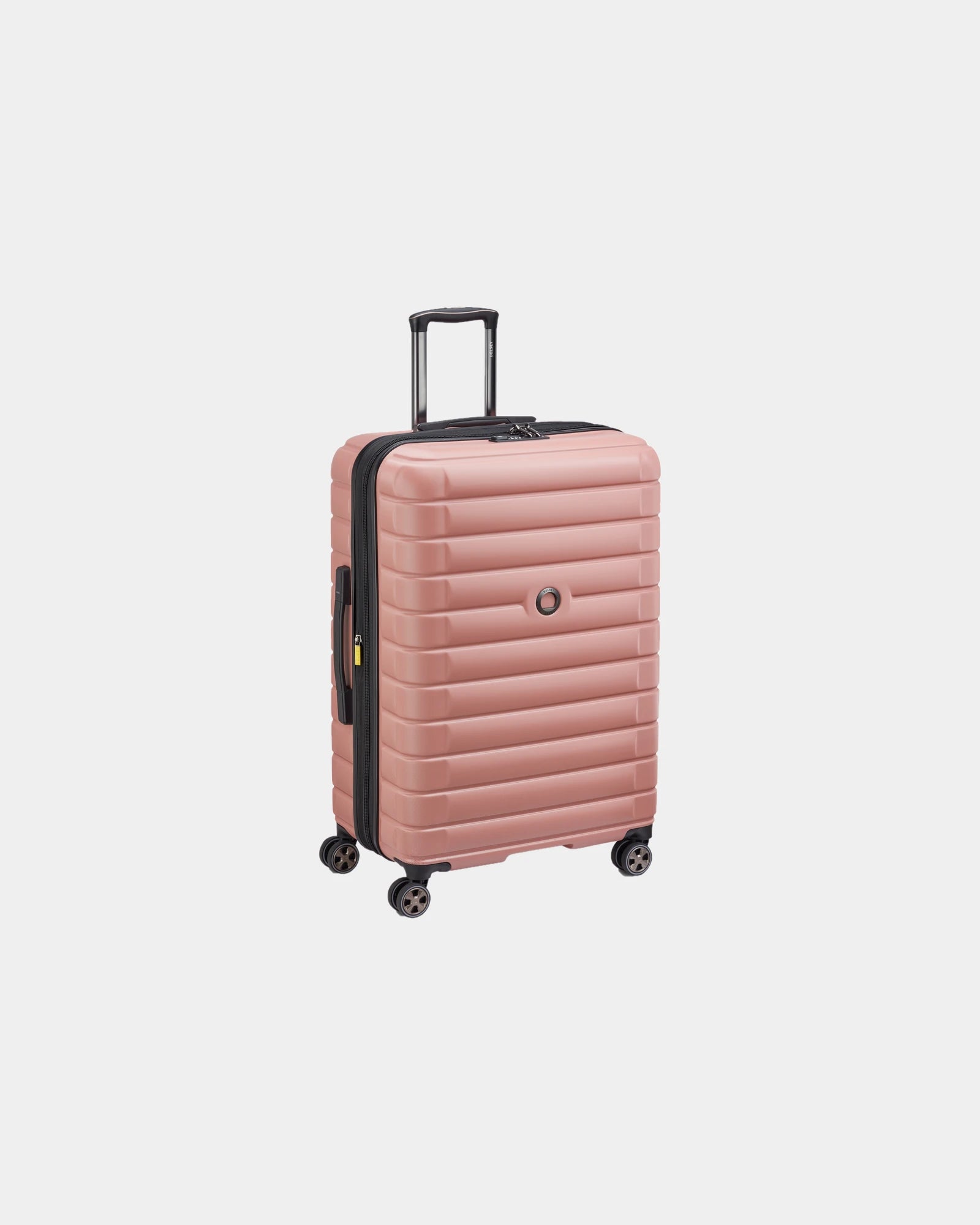 Custom polycarbonate trolley suitcase Delsey Shadow 5.0 - Ash Pink