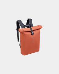 Custom recycled rolltop backpack Delsey Turenne Soft - Brick