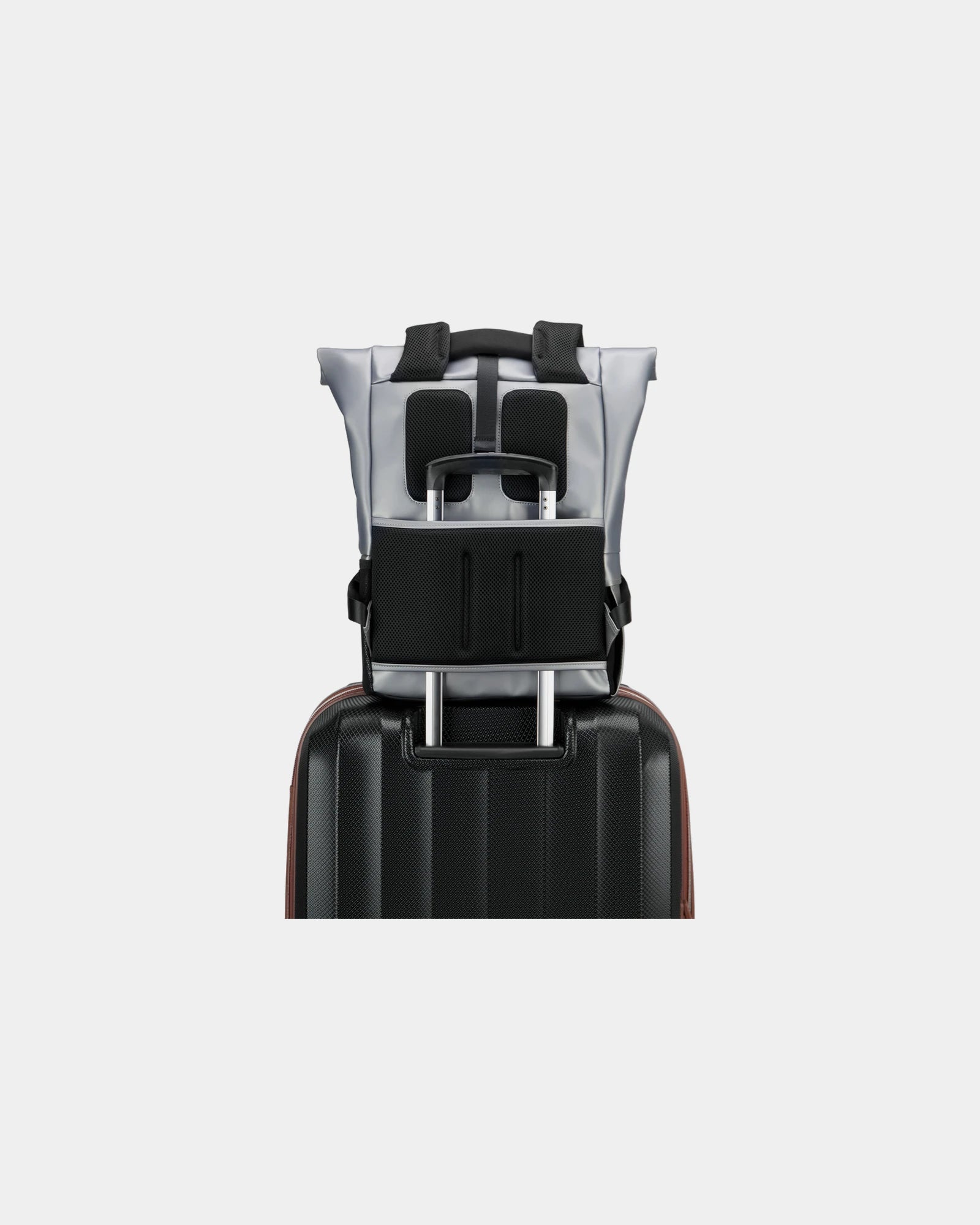Custom recycled rolltop backpack Delsey Turenne Soft - 24