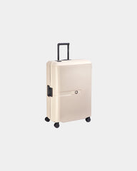 Custom polypropylene suitcase Delsey Vauban 76cm - Beige