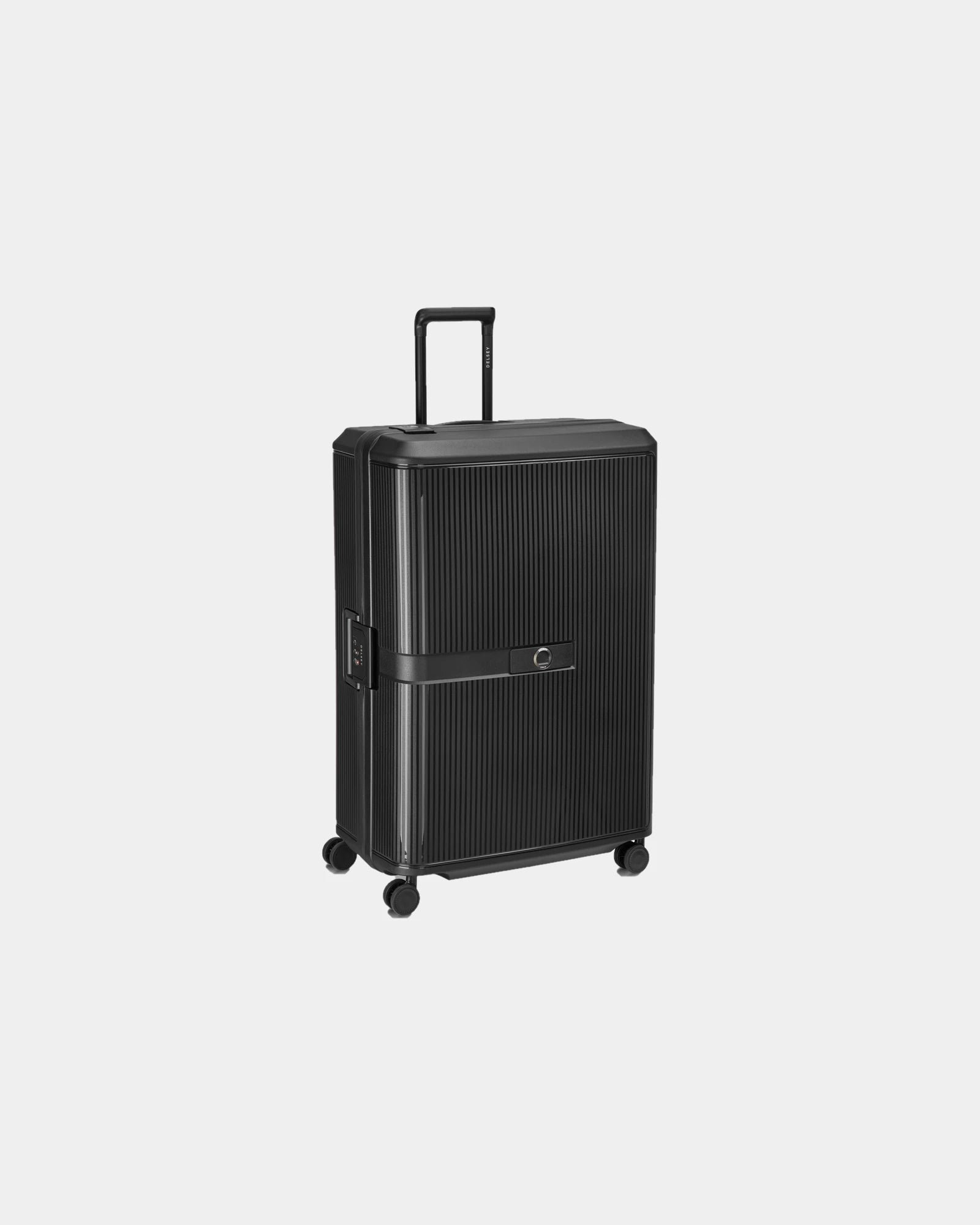 Custom polypropylene suitcase Delsey Vauban Val TR - Black