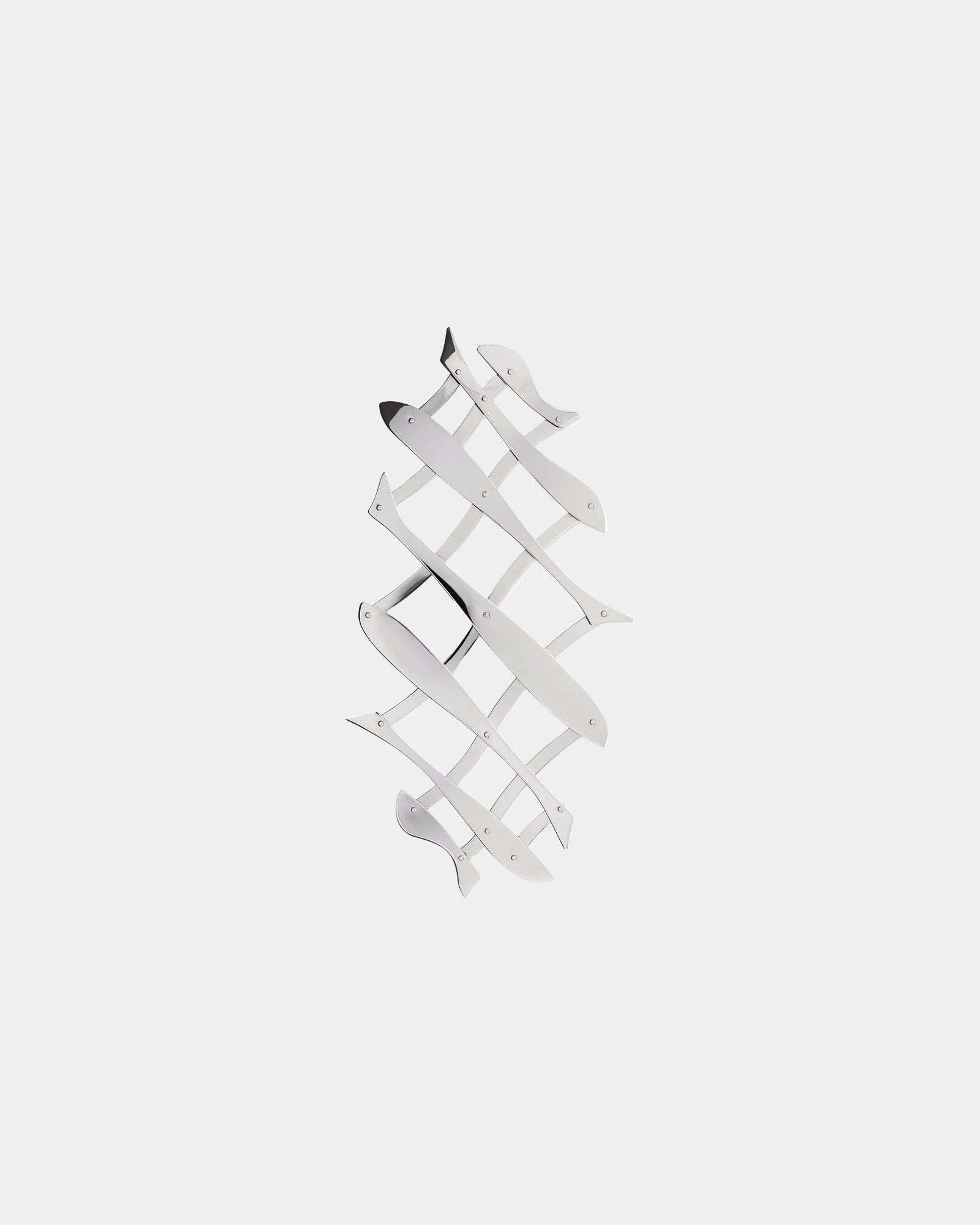 Custom stainless steel trivet Alessi Pescher - Silver