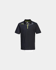 Custom polyester polo DX4 - Black-Sky Blue
