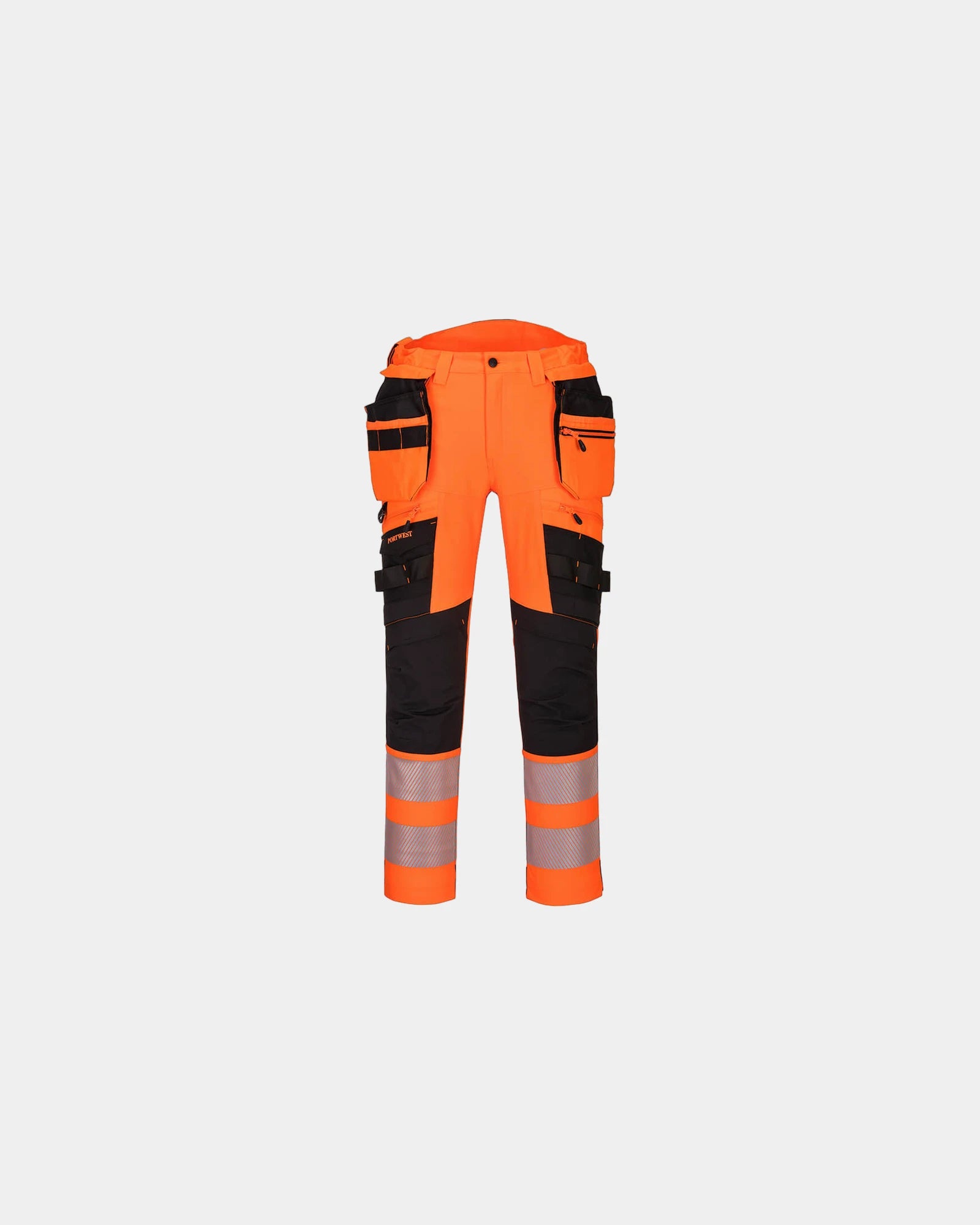 Promotional high-visibility work pants with pockets - Orange