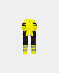 Promotional high-visibility work pants with pockets - Yellow-Black