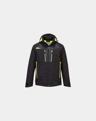 Promotional insulated winter parka Portwest - Black-Sky Blue