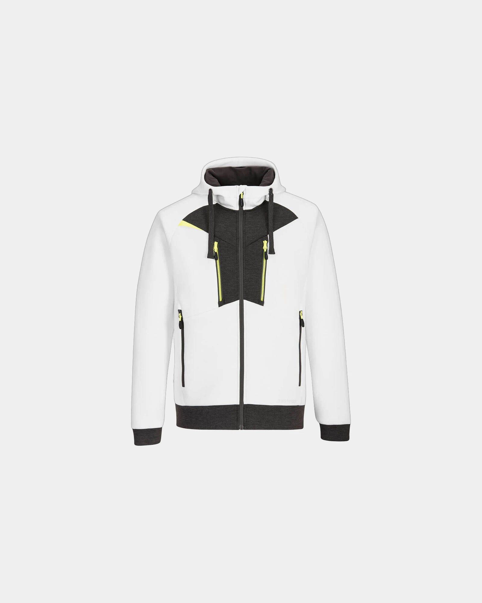 Personalized lightweight zip hoodie for modern workers - White
