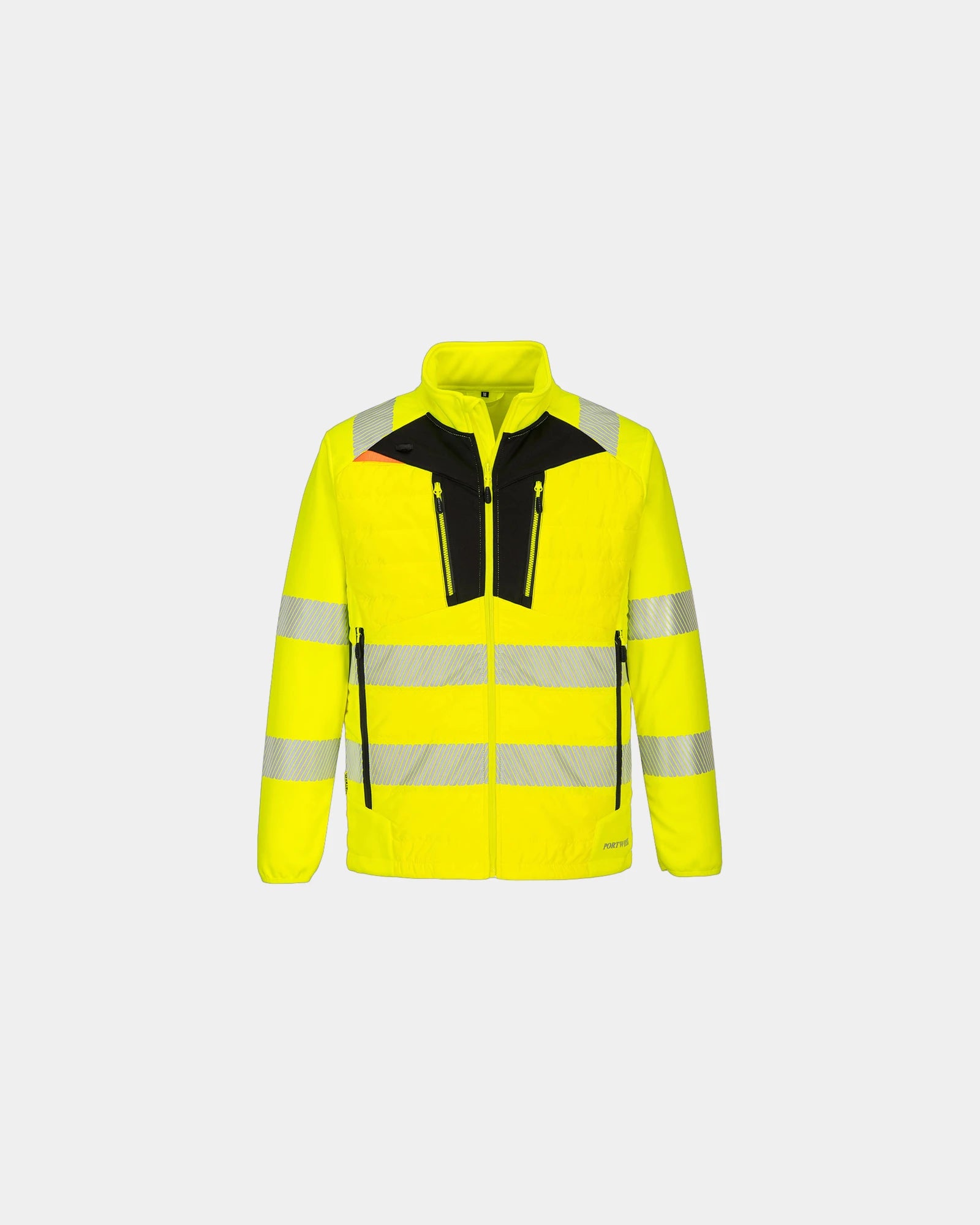 Promotional high-visibility hybrid jacket - Yellow-Black