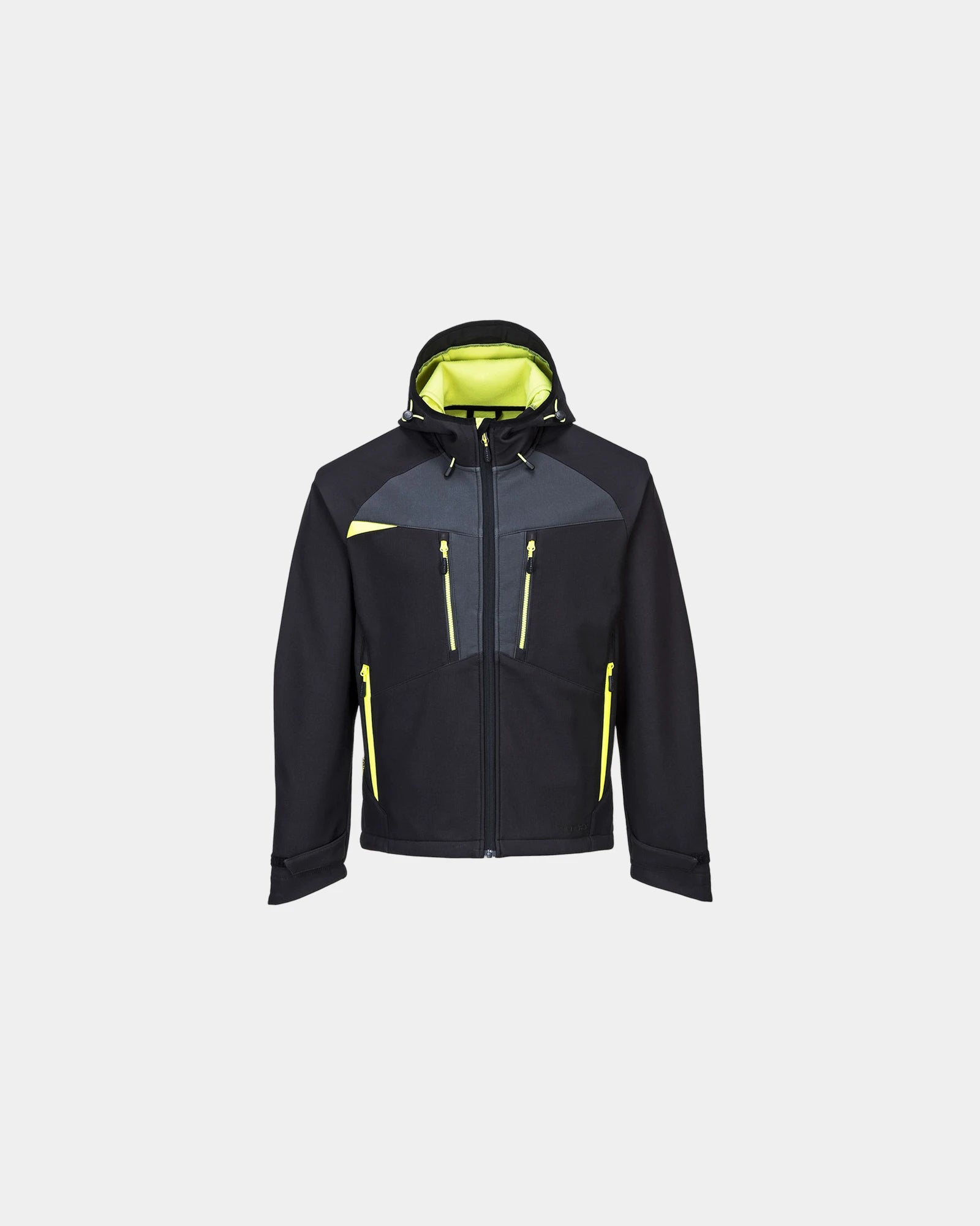 Promotional waterproof softshell jacket DX4 - Black-Sky Blue