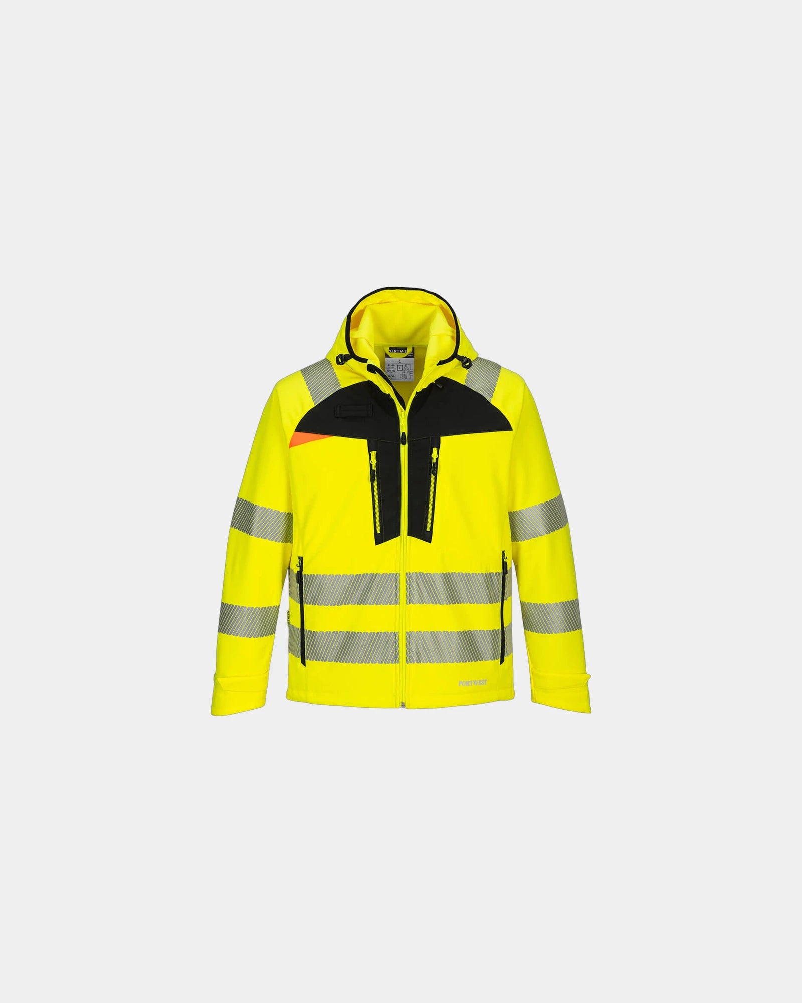Promotional waterproof softshell jacket for businesses - Yellow-Black