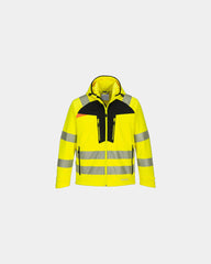 Promotional waterproof softshell jacket for businesses - Yellow-Black