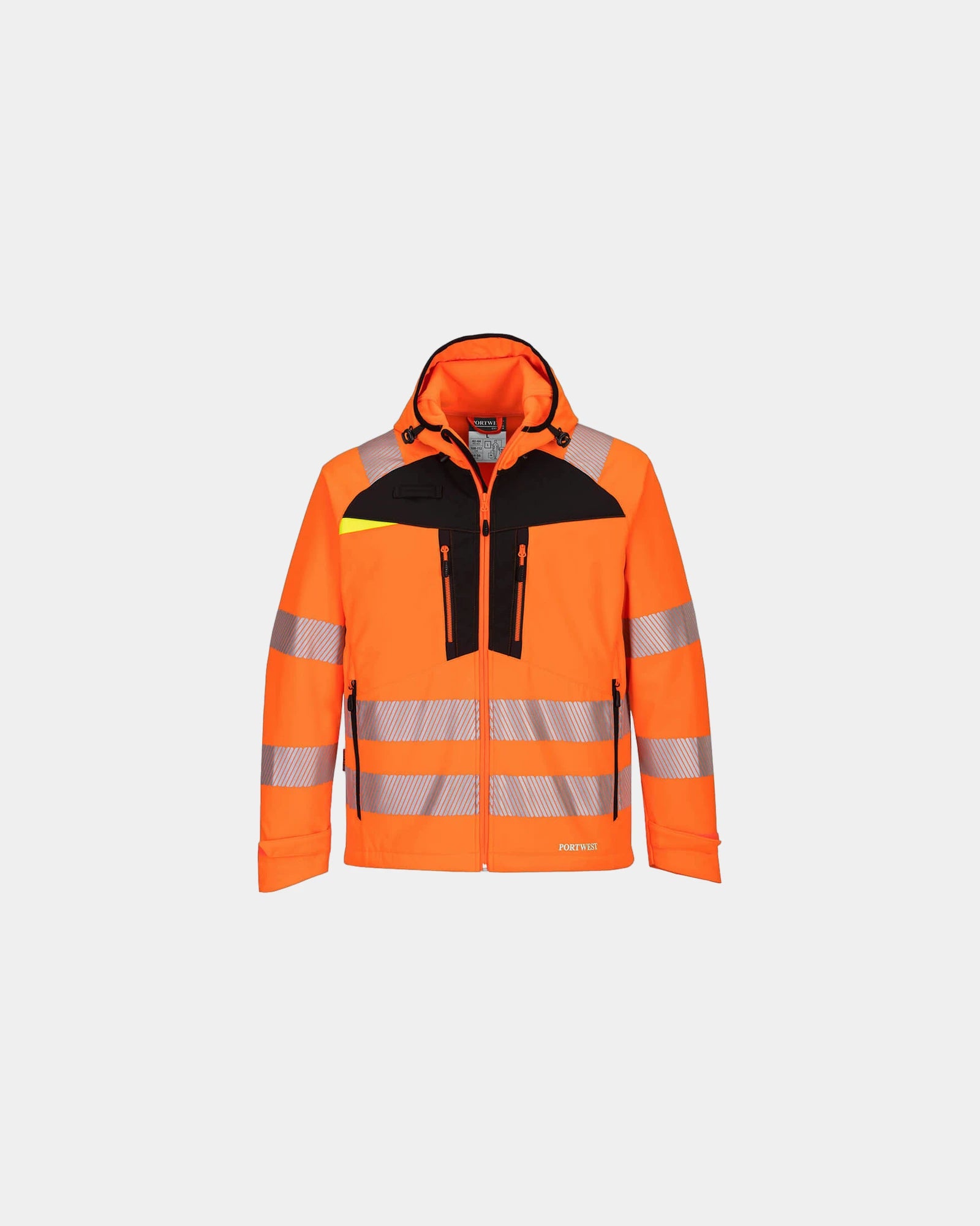 Promotional waterproof softshell jacket for businesses - Orange