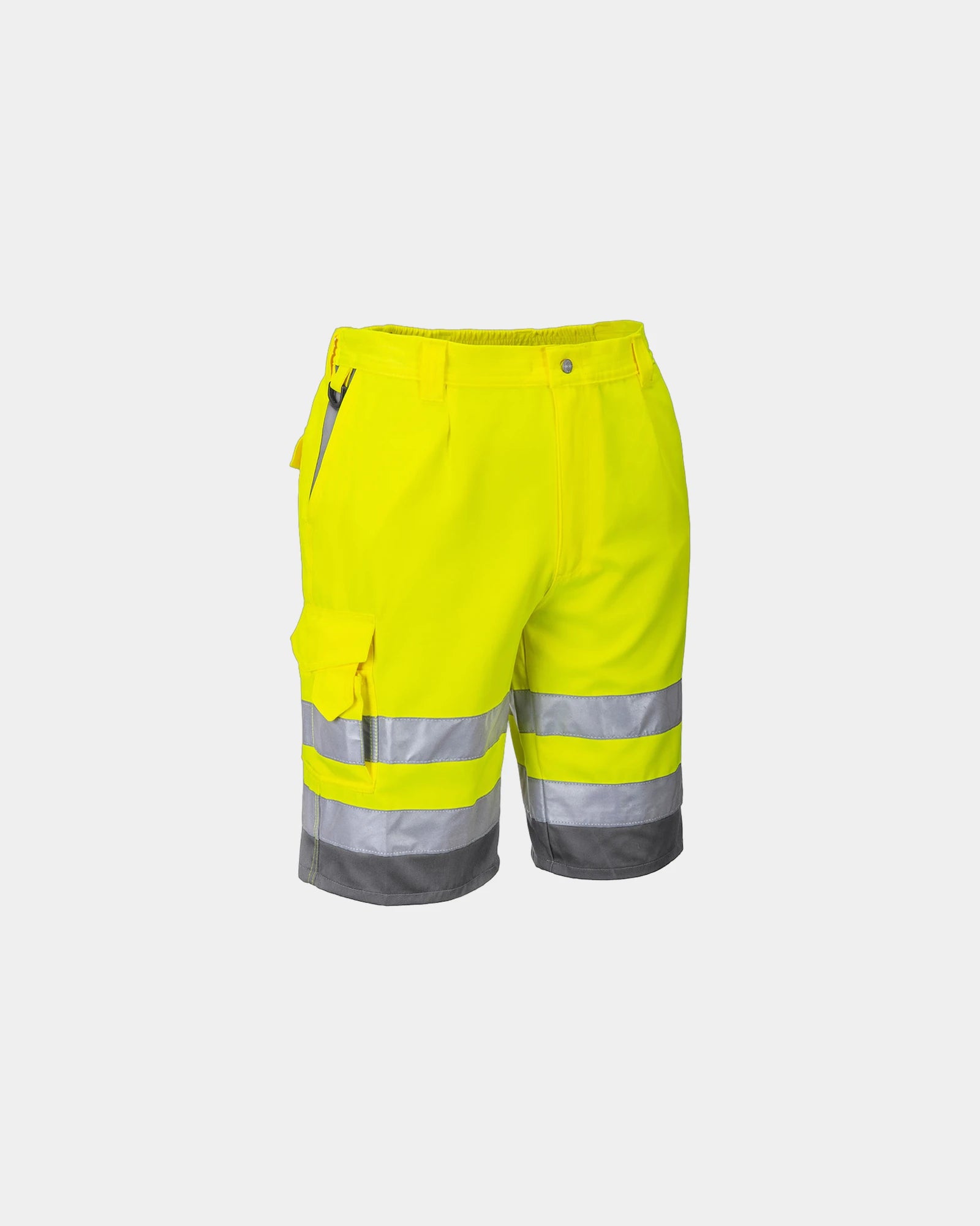 Promotional Bermuda HiVis Poly-cotton shorts - Yellow-Green