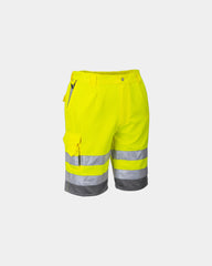 Promotional Bermuda HiVis Poly-cotton shorts - Yellow-Green
