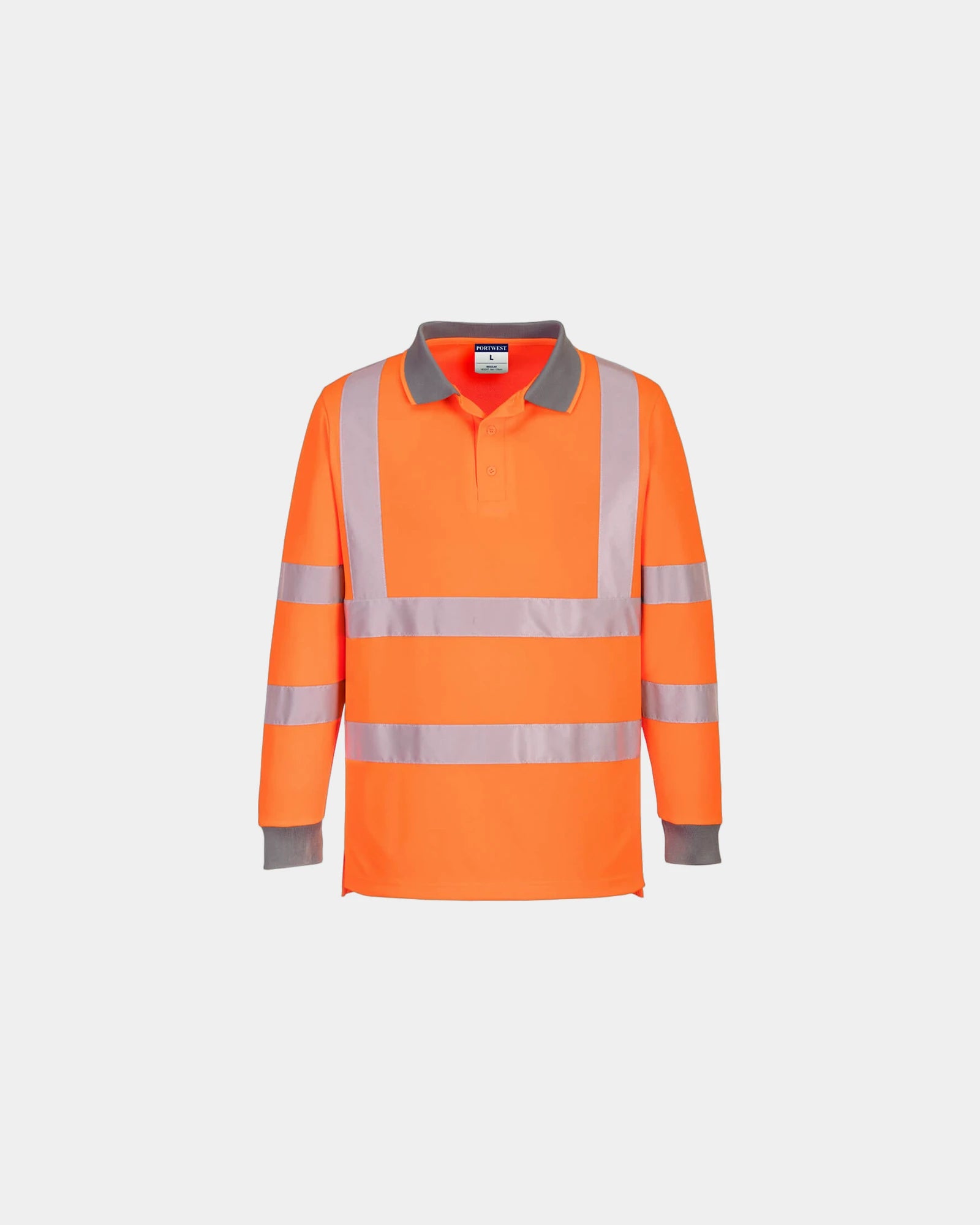 Custom high visibility polo 100% recycled polyester - Orange