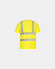 Promotional recycled polyester hi-vis T-shirt - Yellow