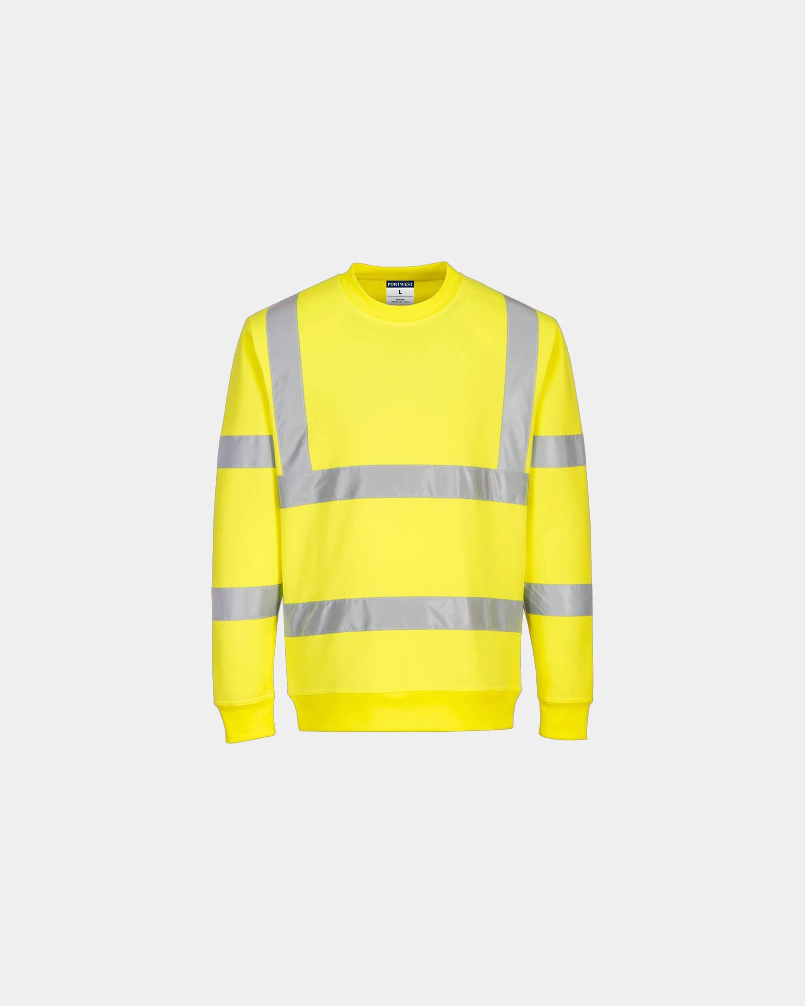 Promotional high visibility sweatshirt 100% polyester - Yellow