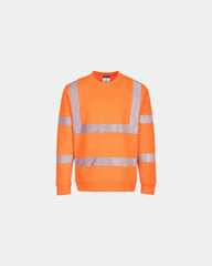 Promotional high visibility sweatshirt 100% polyester - Orange