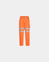 Promotional high visibility trousers 100% polyester - Orange