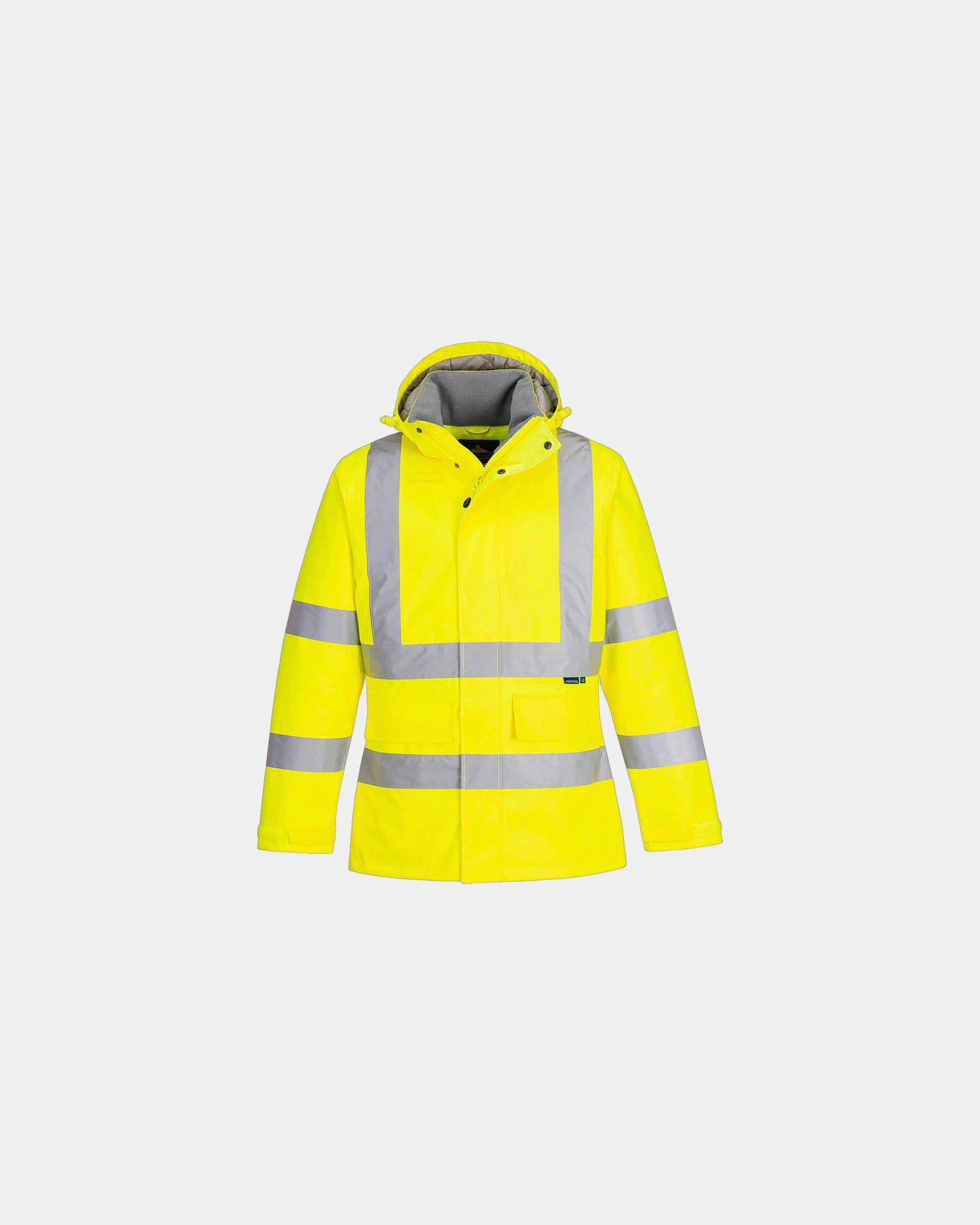 Promotional recycled polyester winter parka - Yellow
