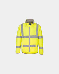 Promotional high-visibility fleece jacket 100% polyester - Yellow