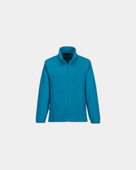 Custom medium-weight fleece jacket - Blue