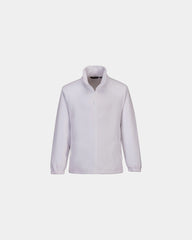 Custom medium-weight fleece jacket - White