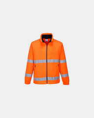 Promotional high-visibility fleece jacket - Orange