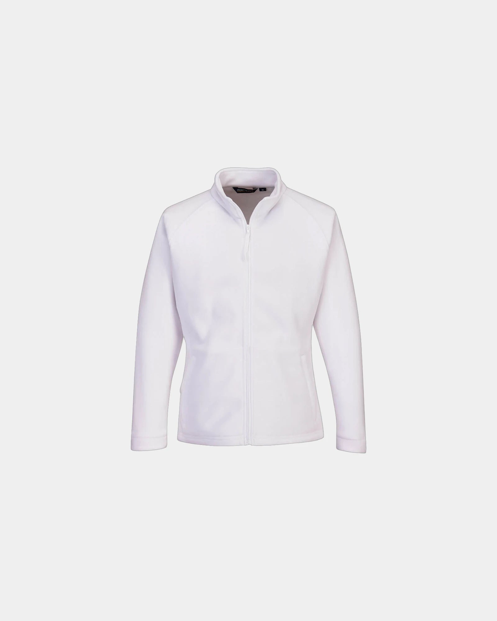 Custom women's fitted fleece jacket - White