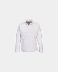 Custom women's fitted fleece jacket - White