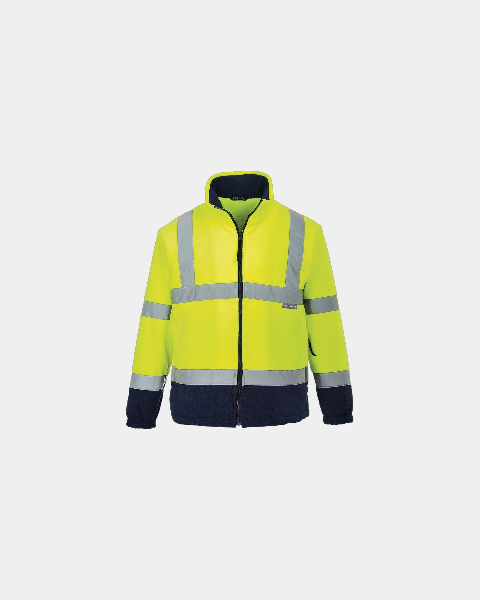 Promotional HiVis bicolore fleece jacket - Yellow-Navy